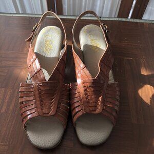 Woman's Sandels Selly Brown Leather 10 N
